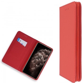 Telone smart magnet atverčiamas dėklas - raudonas (Iphone 11)